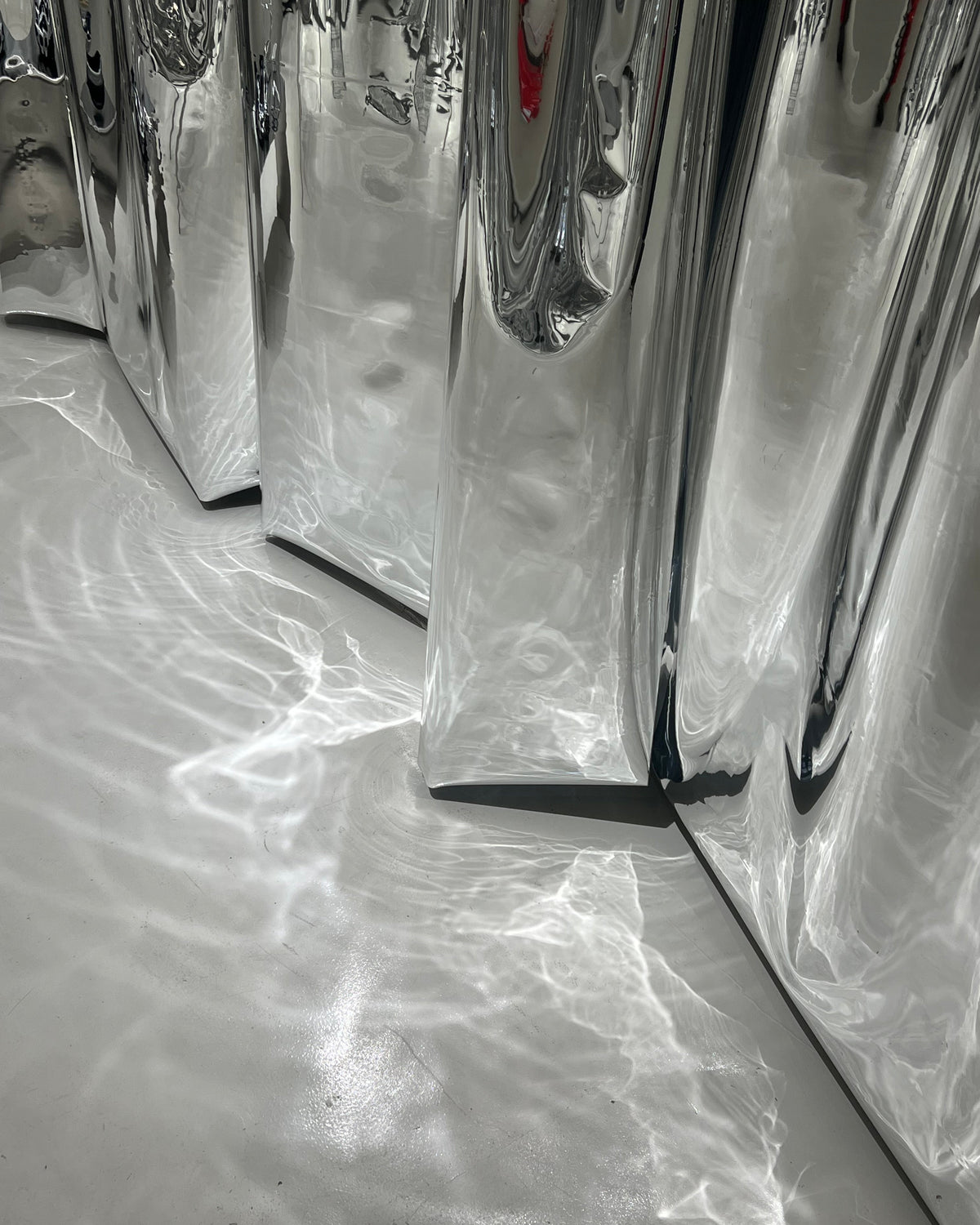 STEEL MIRROR - silver reflective curtains
